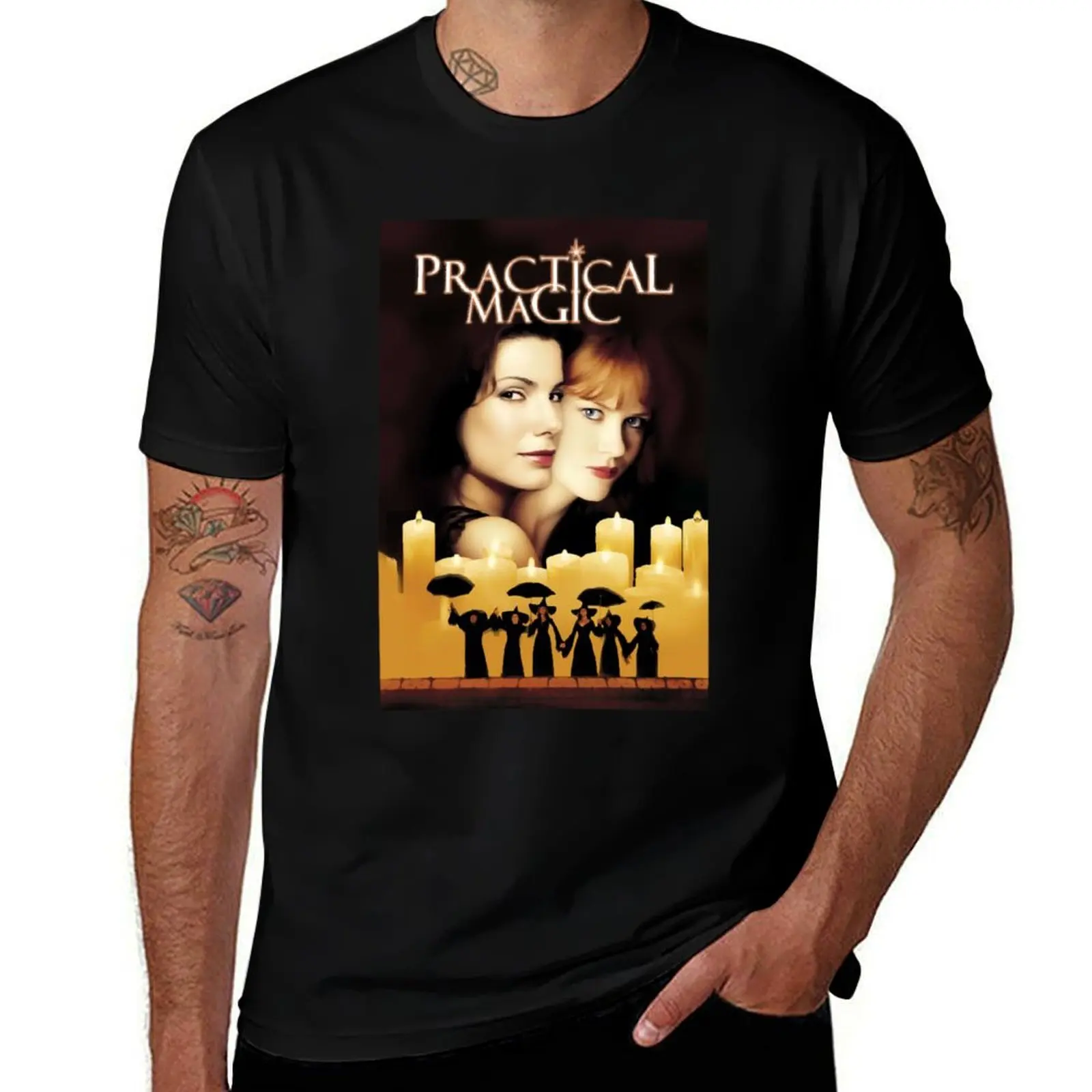 Men Women Practical Magic Christmas Holiday T-Shirt Gym Wear Breathable Short Sleeve Tee