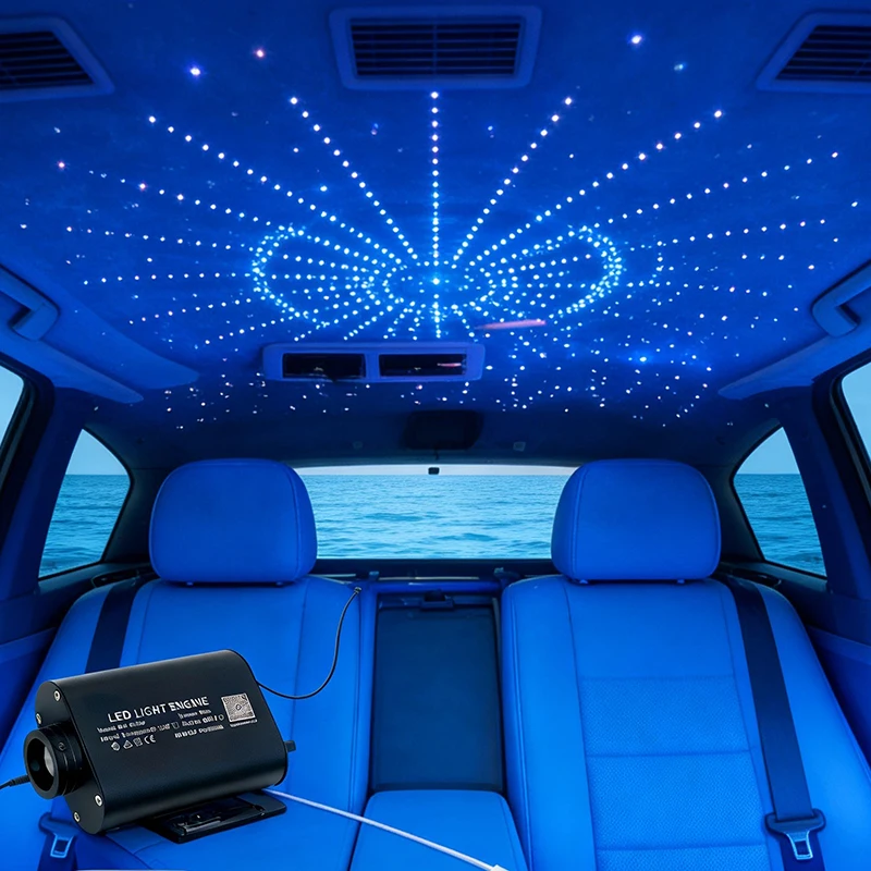 kit Bluetooth APP Control Starry Star ceiling  APPW 12V RF control Optical fiber Light Car LED Kid Room RGB COLOR Fiber Optic