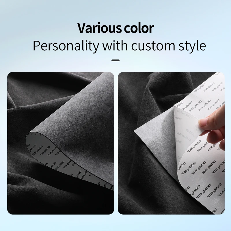 For ZEEKR 9X 2025 2026 Italian Suede Overlay on the Armrest Box Panel Cover Protection Anti Scratch Sticker Interior Accessories
