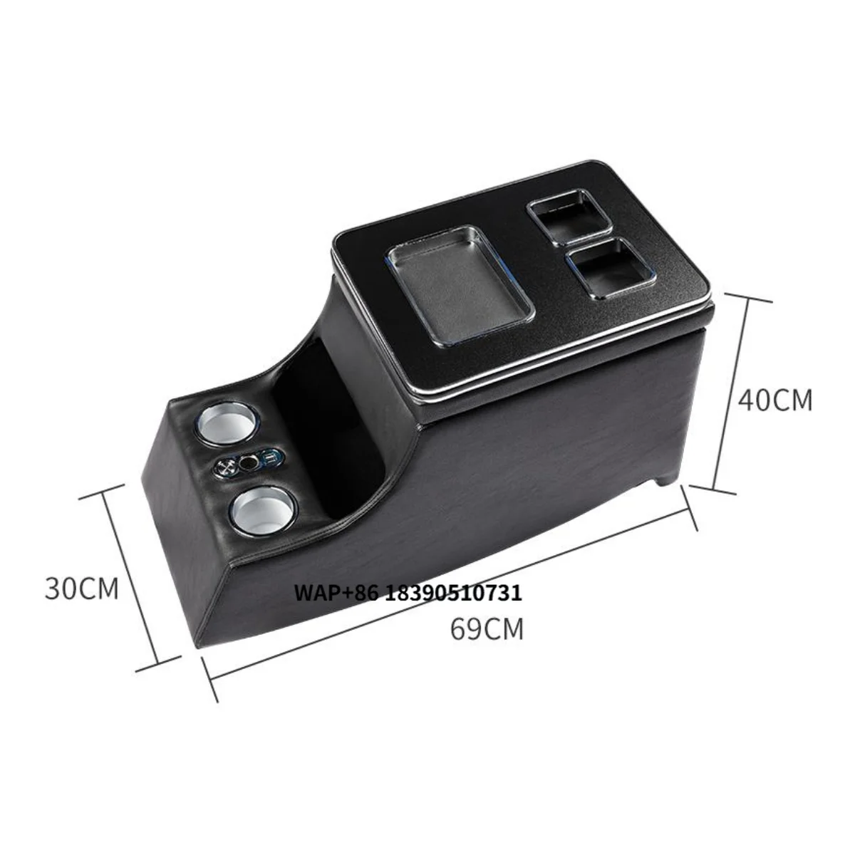 Car Armrest Box Tissue Box Luxury 24Cm Row Roomy Alphard Business MPV Universal Car Center Console