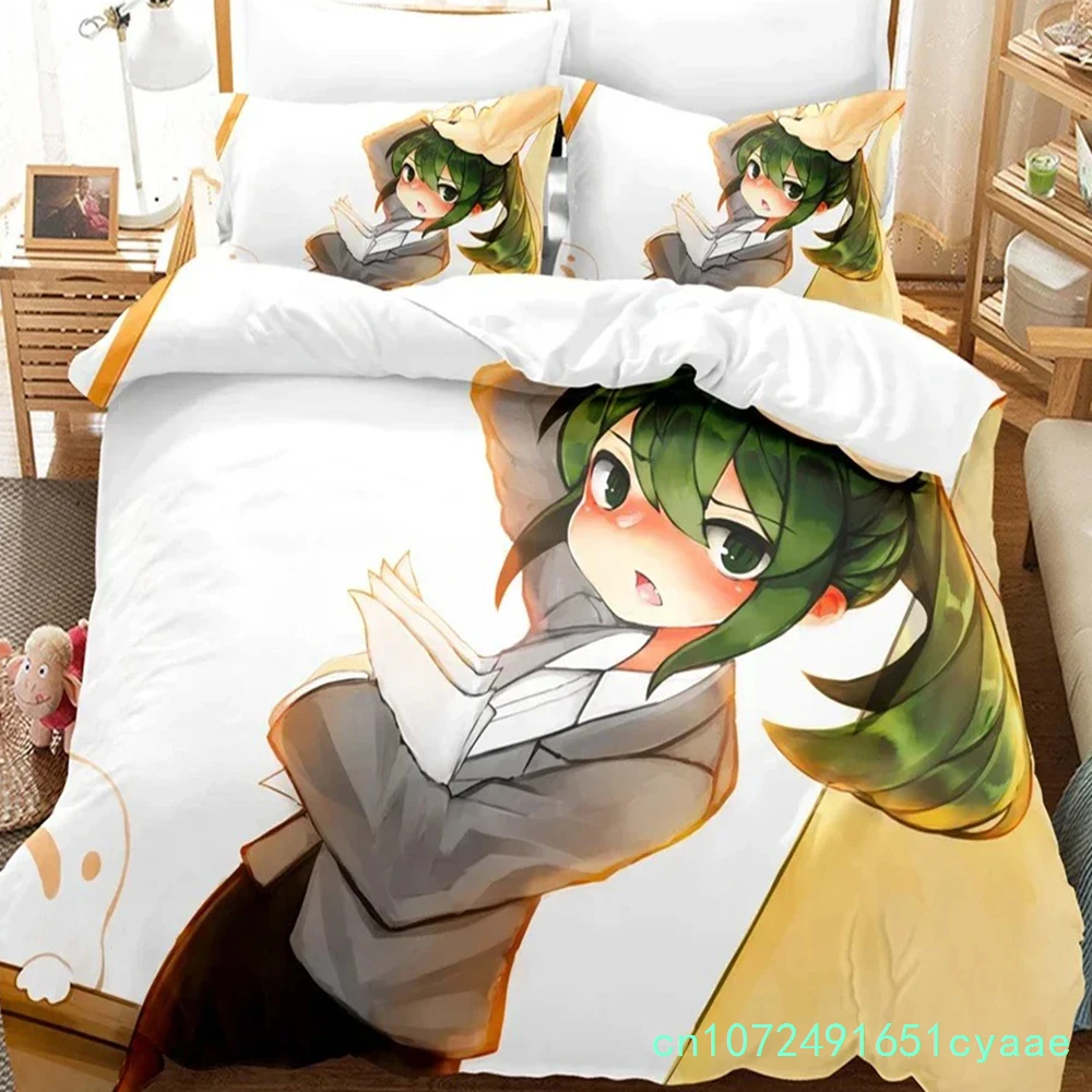 3D Printed My Senpai Is Annoying Bedding Set Anime Duvet Cover Double Twin Full Queen King Adult Kids Bedclothes Quilt Cover
