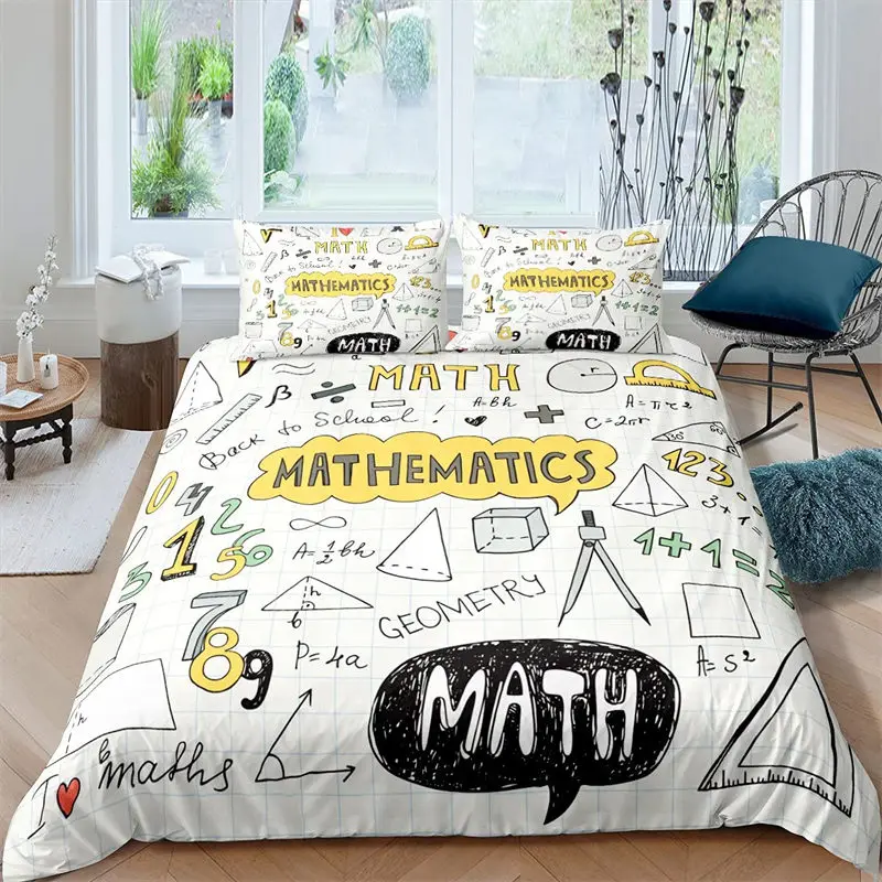 Periodic Table Of Elements Duvet Cover Science Bedding Set Microfiber Chemistry Lovers Learning Image For Kids Teens Adult Decor