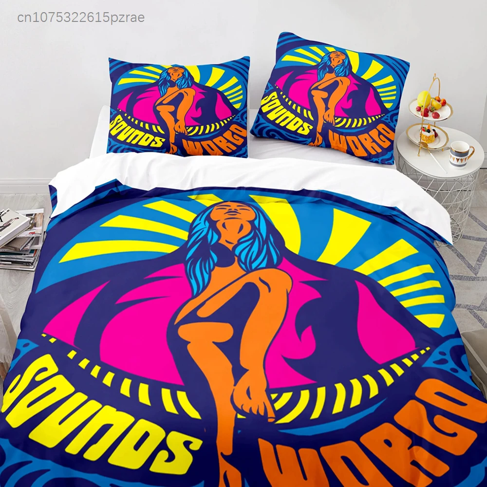 Retro Abstract King Queen Duvet Cover Colorful Vintage Style Bedding Set For Teens Adult Modern Art Polyester Quilt Cover