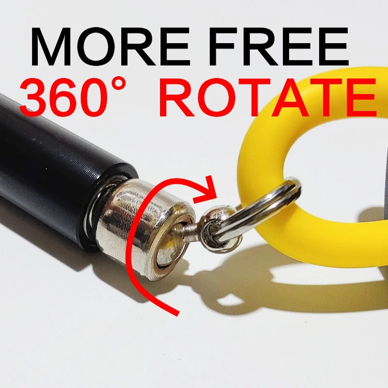 NEVERTOOLATE 360 free rotate ball bearing metal handle 6mm 11ft  80a ROPE skip skipping jump rope no tangle fitness