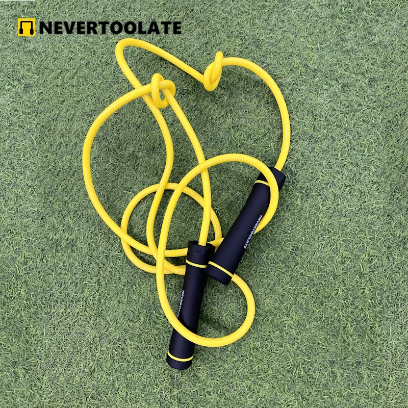 NEVERTOOLATE HEAVY 460 gram 10mm diameter PVC 70A lose weight jump rope fitness HIIT 3 meter adjustable skipping rope