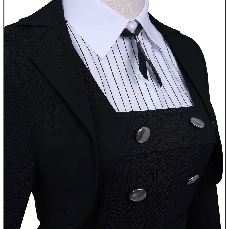 Rock is a Lady’s Hobby Shiraya Tamaki Cosplay Costume Black School Uniform Rock Girl Pleated Skirt Blazer For Women Halloween