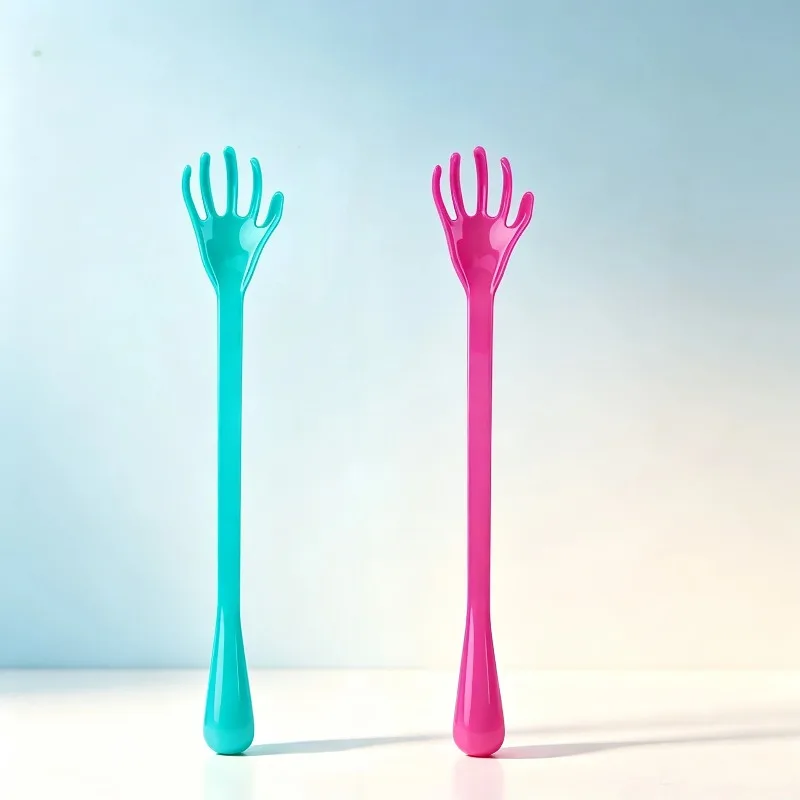 2Pcs Long Handle Shoe Horn & Back Scratcher, Ergonomic No Bend Lazy Tool for Shoe Wearing & Back Itch Relief