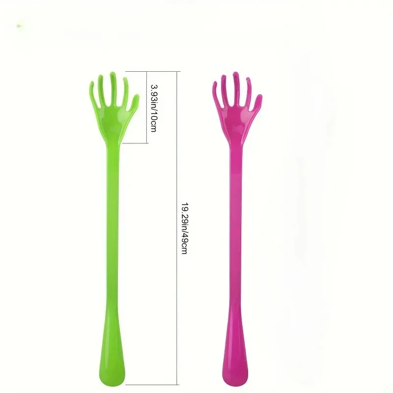 2Pcs Long Handle Shoe Horn & Back Scratcher, Ergonomic No Bend Lazy Tool for Shoe Wearing & Back Itch Relief