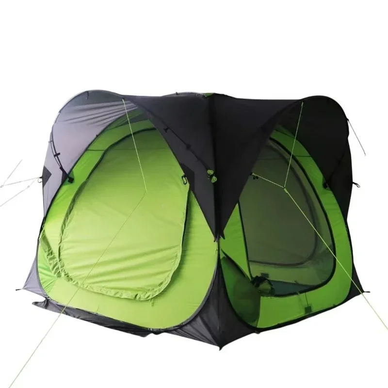 Automatic 4 Season Double Single Layer 4 Door Fast Pop-Up Outdoor Camping Tent 2 Seconds Easy Setup