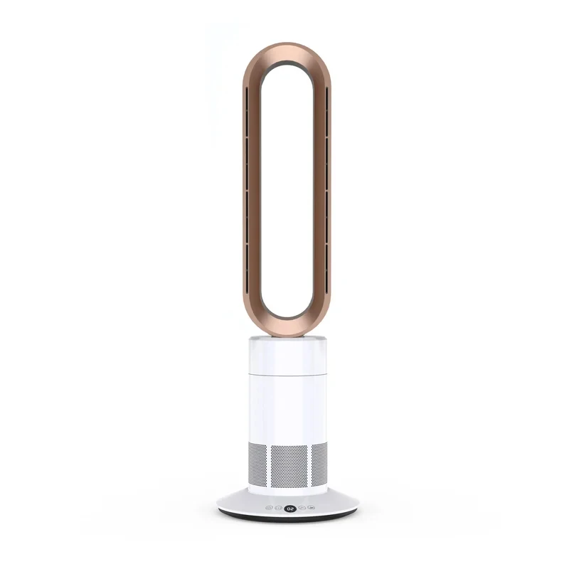 Factory Supply Full Certification 86 CM Anti-Fire ABS Home Office Use 3-Second Fast Heating PTC Electric Bladeless Fan Heater