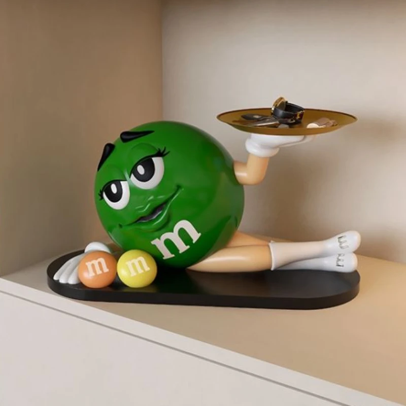 Creative Ornaments Storage Living Room Tabletop Tray Modern Art Figurines Cute Sculptures Luxury Home Decoration Funny Gifts
