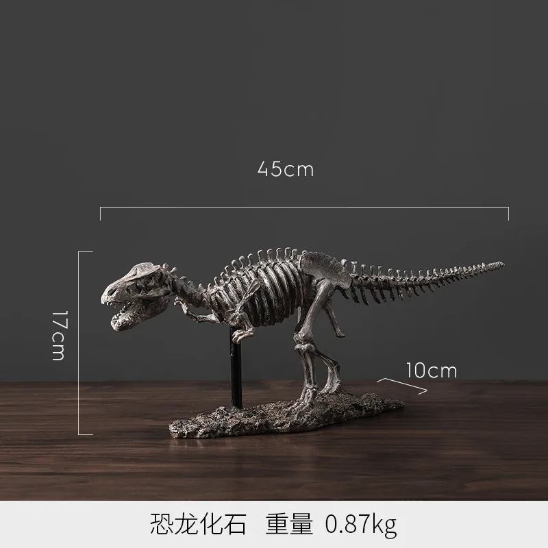 1pc Office Resin Handicrafts Ornaments, Simulated Dinosaur Fossil Skeleton Ornaments, Personalized Gifts living room decoration