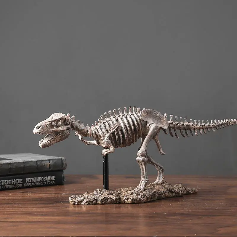 1pc Office Resin Handicrafts Ornaments, Simulated Dinosaur Fossil Skeleton Ornaments, Personalized Gifts living room decoration