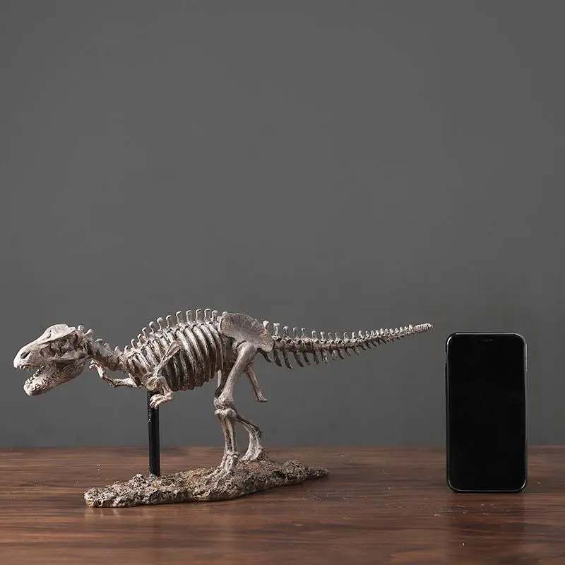 1pc Office Resin Handicrafts Ornaments, Simulated Dinosaur Fossil Skeleton Ornaments, Personalized Gifts living room decoration
