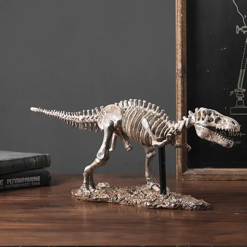 1pc Office Resin Handicrafts Ornaments, Simulated Dinosaur Fossil Skeleton Ornaments, Personalized Gifts living room decoration