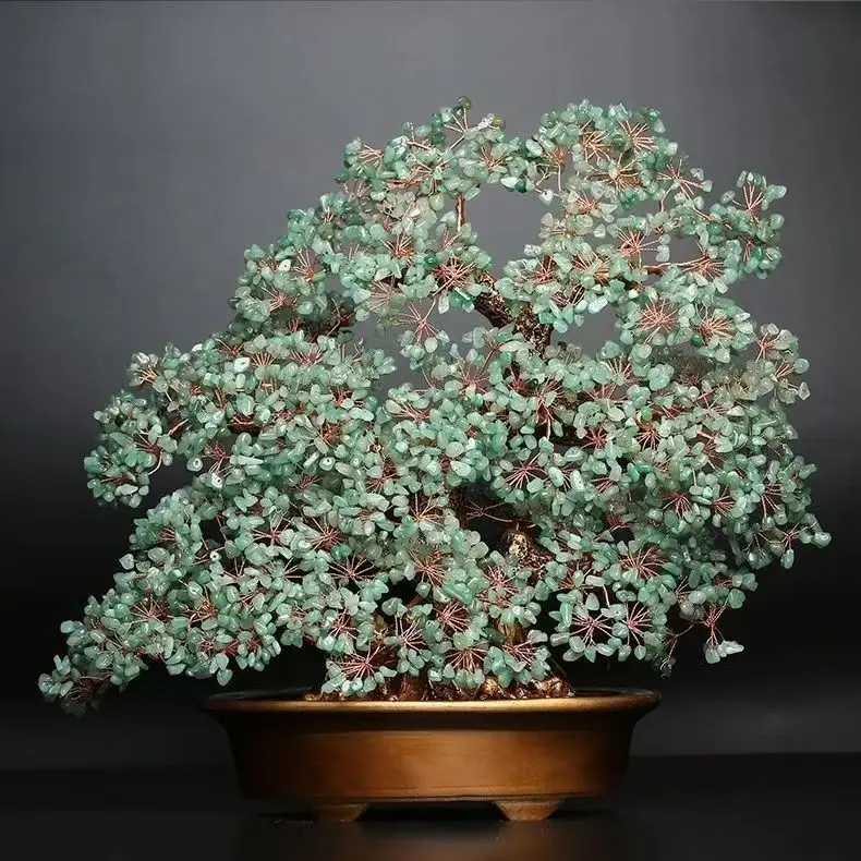 Natural Gemstone Crystal  Crystal Ornaments  Crystal Handicrafts  Bonsai Healing Stone Money Tree Life Tree