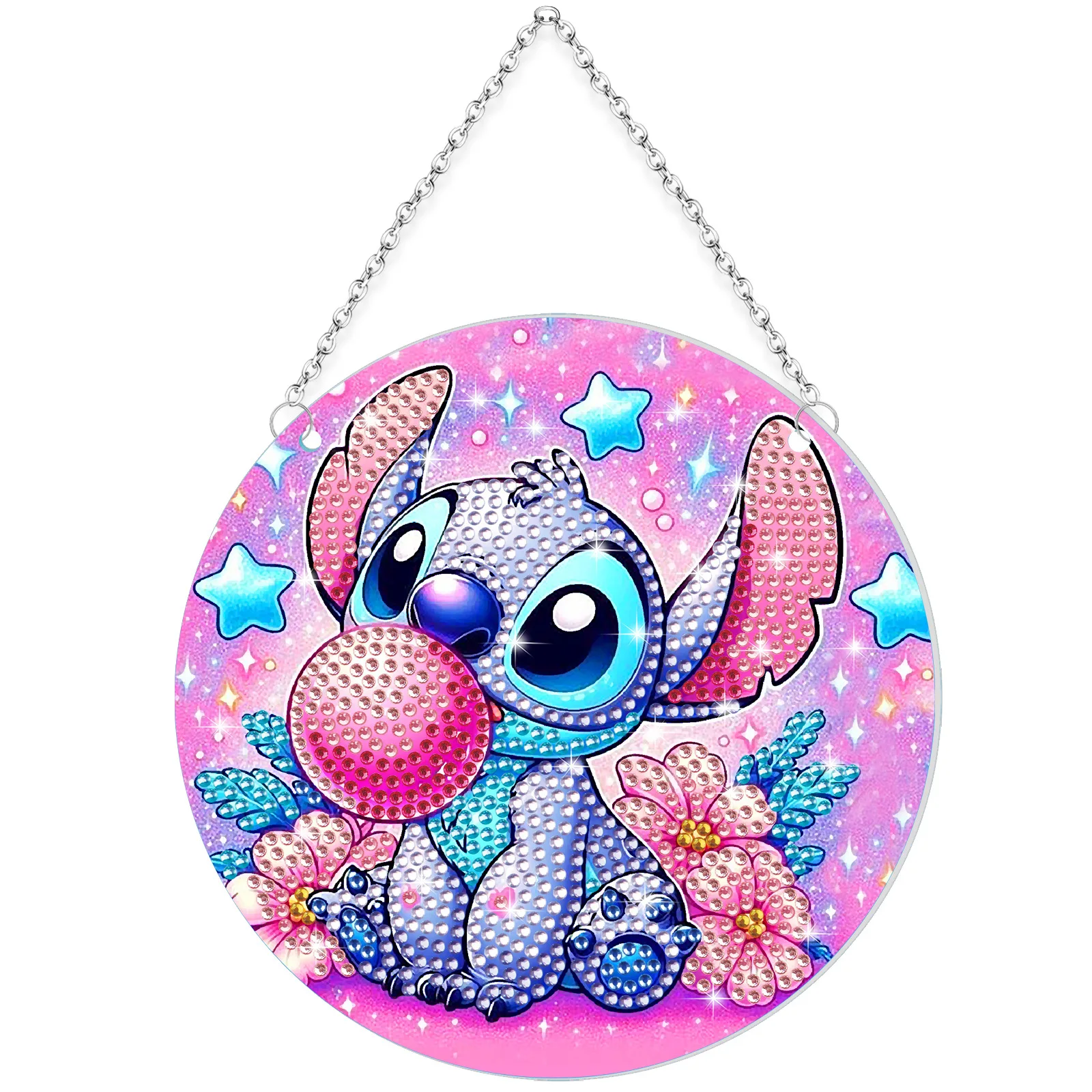 Cartoon Diamond Painting Pendant DIY Acrylic Material Handicraft Creativity Point Drill Decoration Pendant Semi-Finished Product