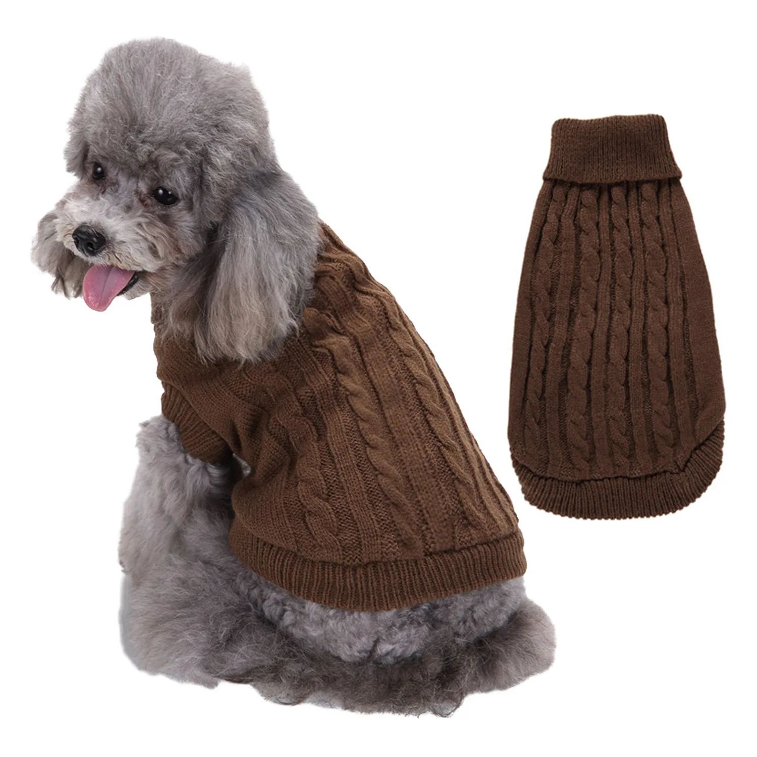 Dog Winter Clothes Knitted Pet Clothes For Small Medium Dogs Chihuahua Puppy Pet Sweater Yorkshire Pure Dog Sweater Ropa Perro