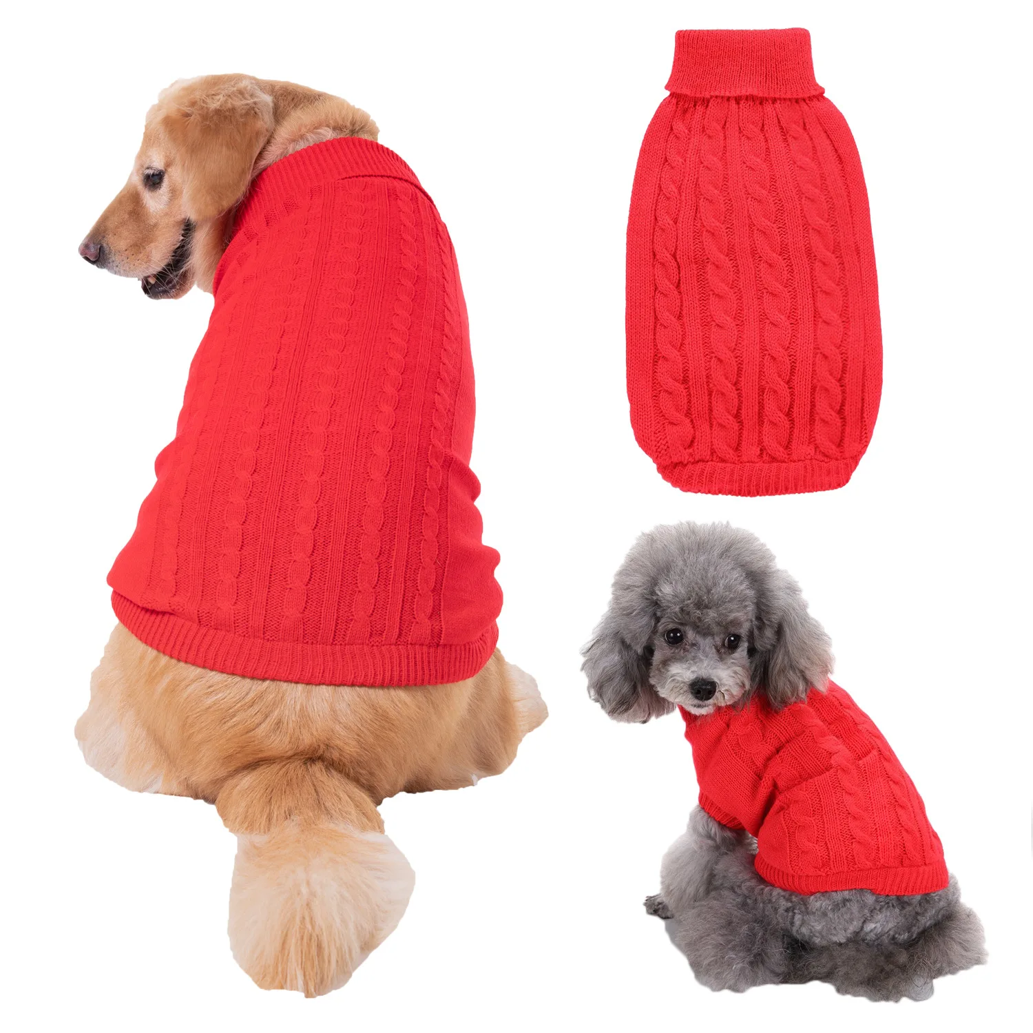 Dog Winter Clothes Knitted Pet Clothes For Small Medium Dogs Chihuahua Puppy Pet Sweater Yorkshire Pure Dog Sweater Ropa Perro