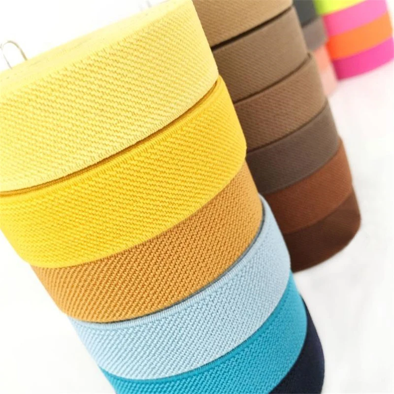 20mm Double-Sided Thickened Twill Elastic Belt 5 Meters Trousers Skirt Waistband Elastic Belt Garment Accessories Rubber Band