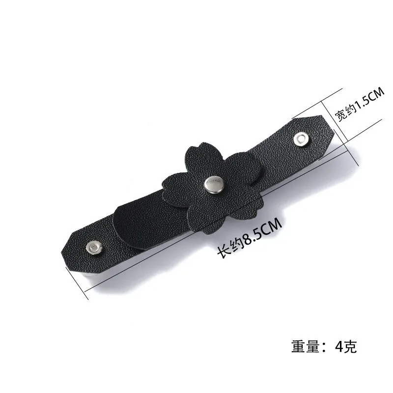 Detachable Adjustable Leather Buckle Pleated Skirt High-end Decorative Belt Buckle Cuff Decoration Accessories