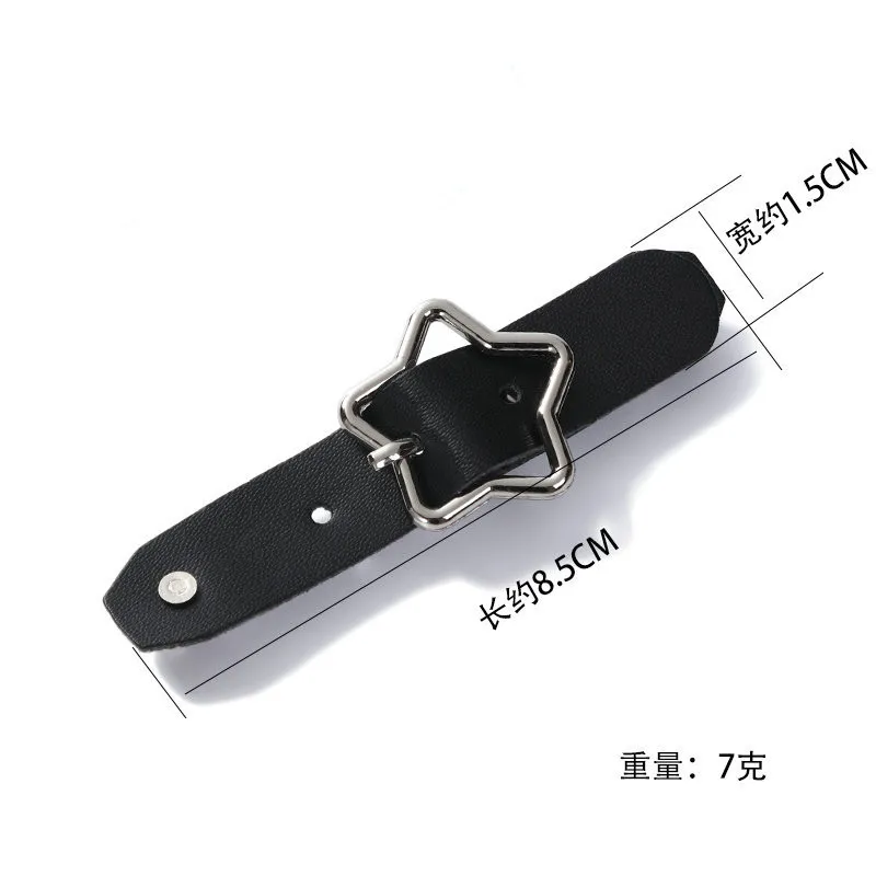 Detachable Adjustable Leather Buckle Pleated Skirt High-end Decorative Belt Buckle Cuff Decoration Accessories