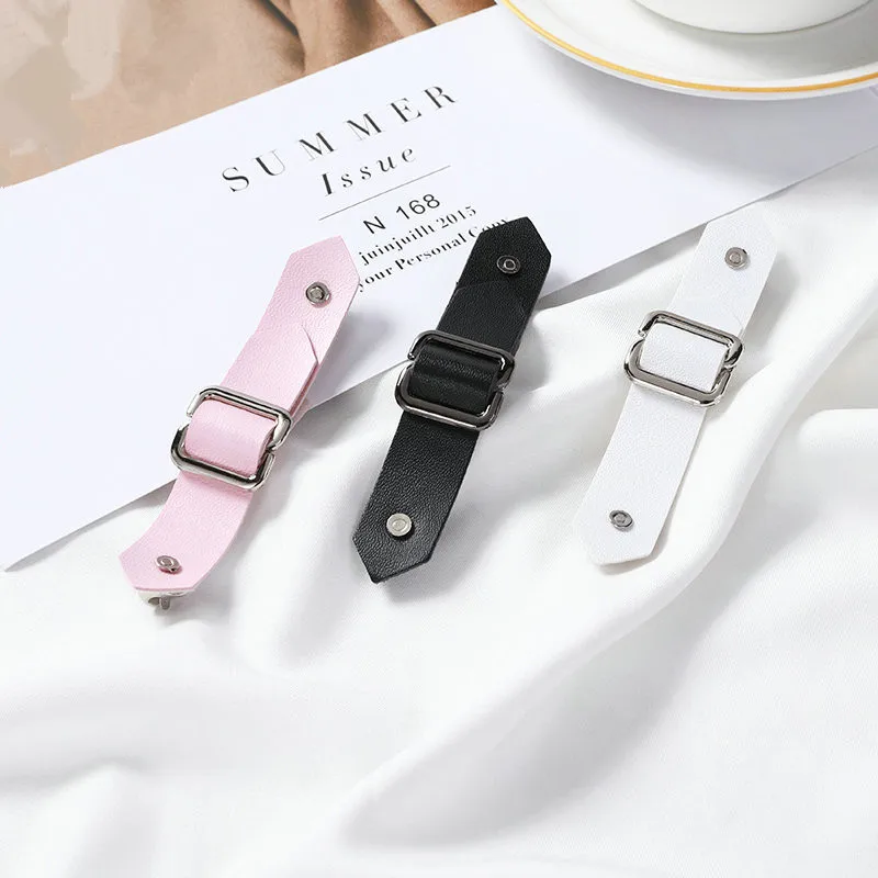 Detachable Adjustable Leather Buckle Pleated Skirt High-end Decorative Belt Buckle Cuff Decoration Accessories