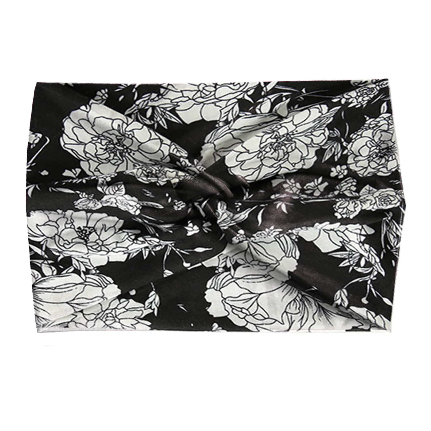 Widening 18CM stretch printed sports sweatband headband headscarf hairband hair tie hair accessories