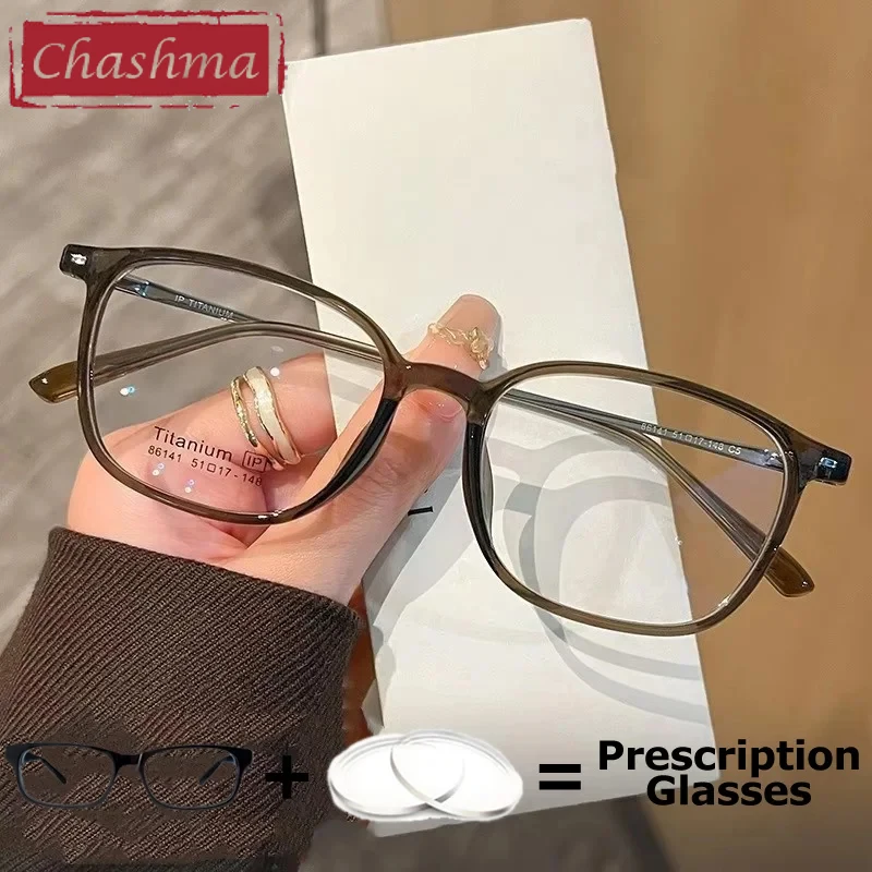 Chashma Prescription Glasses Optical Women Myopia Anti Blue Computer Working Progressive Eyewear Sunglasses Teens Light Frames
