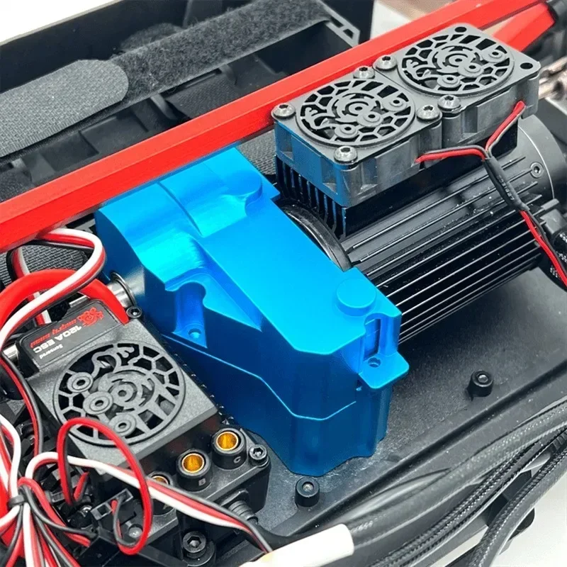Electric Motor Gearbox Cover for Hyper GO MJX 1/7 7303 7304 RC Car Metal Upgrade OP Accessories Parts