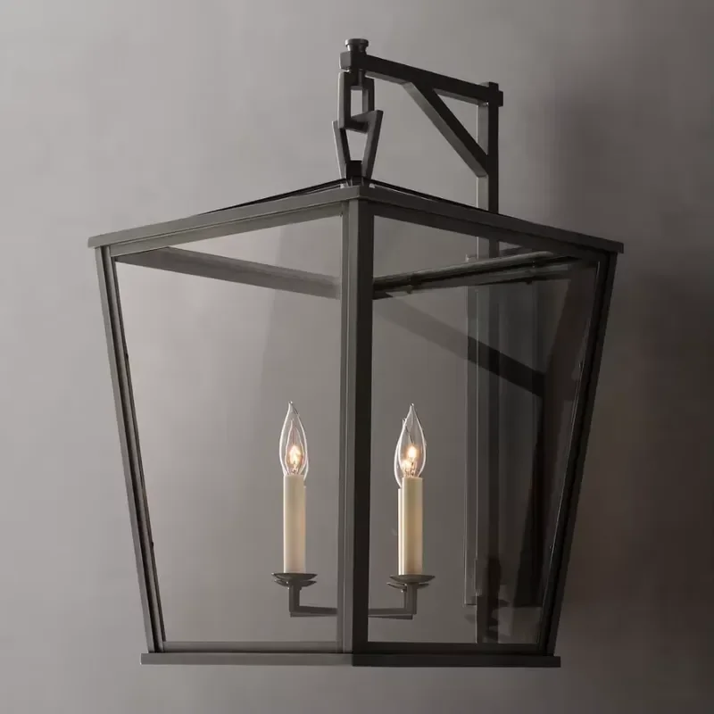 Yihao Custom Large Tall Bracketed Wall Lantern Outdoor Indoor Wall Lights for Bedroom Personalized Home Wall Lamp