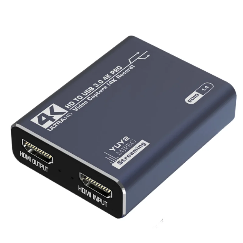 USB3.0 Live 4K HDTV Video Capture Card with Type C Output Audio & Gaming Recording Mobile Phone Capture Card