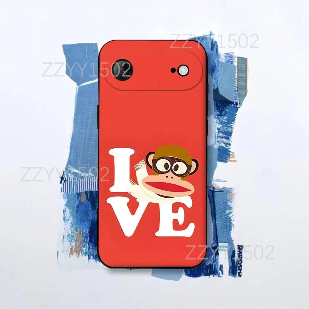 P-PaulS Monkey F-FrankS Phone Case For iPhone 17,16,15,14,13,12,11,X,XS,8,7,Pro,Max,Plus,E,SE4,Air,Mini Black Funda Shell