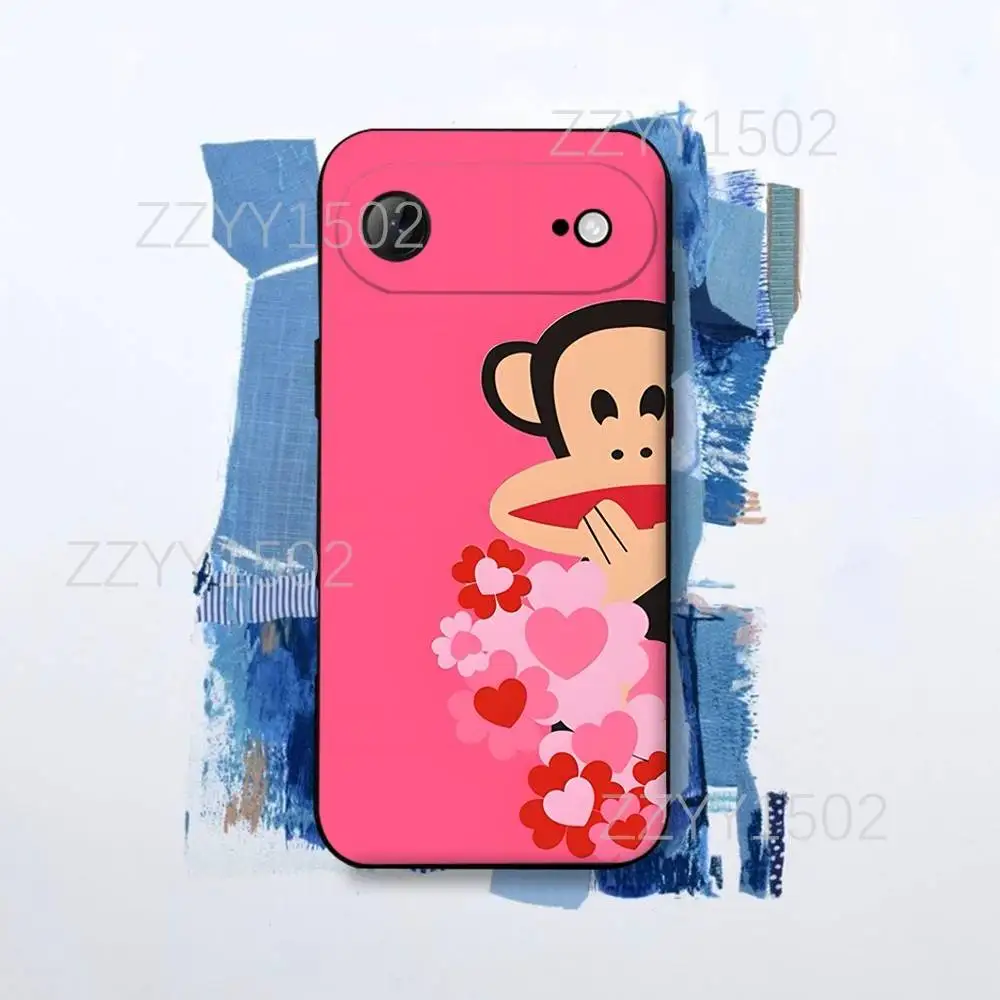 P-PaulS Monkey F-FrankS Phone Case For iPhone 17,16,15,14,13,12,11,X,XS,8,7,Pro,Max,Plus,E,SE4,Air,Mini Black Funda Shell
