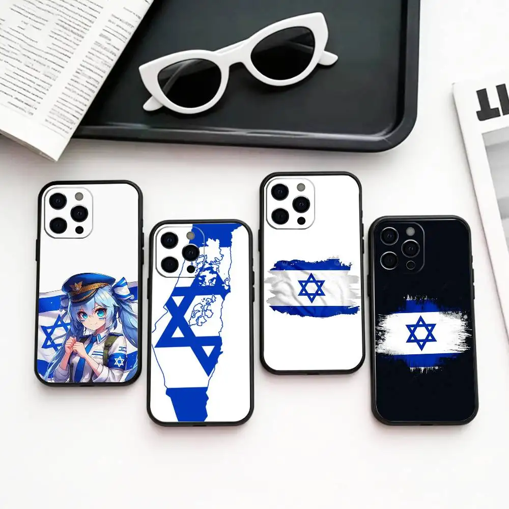 F-Flag of Israel   Phone Case Silicone Soft For IPhone 17 16 15 14 13 12 11 X XR Plus Pro Max Plus