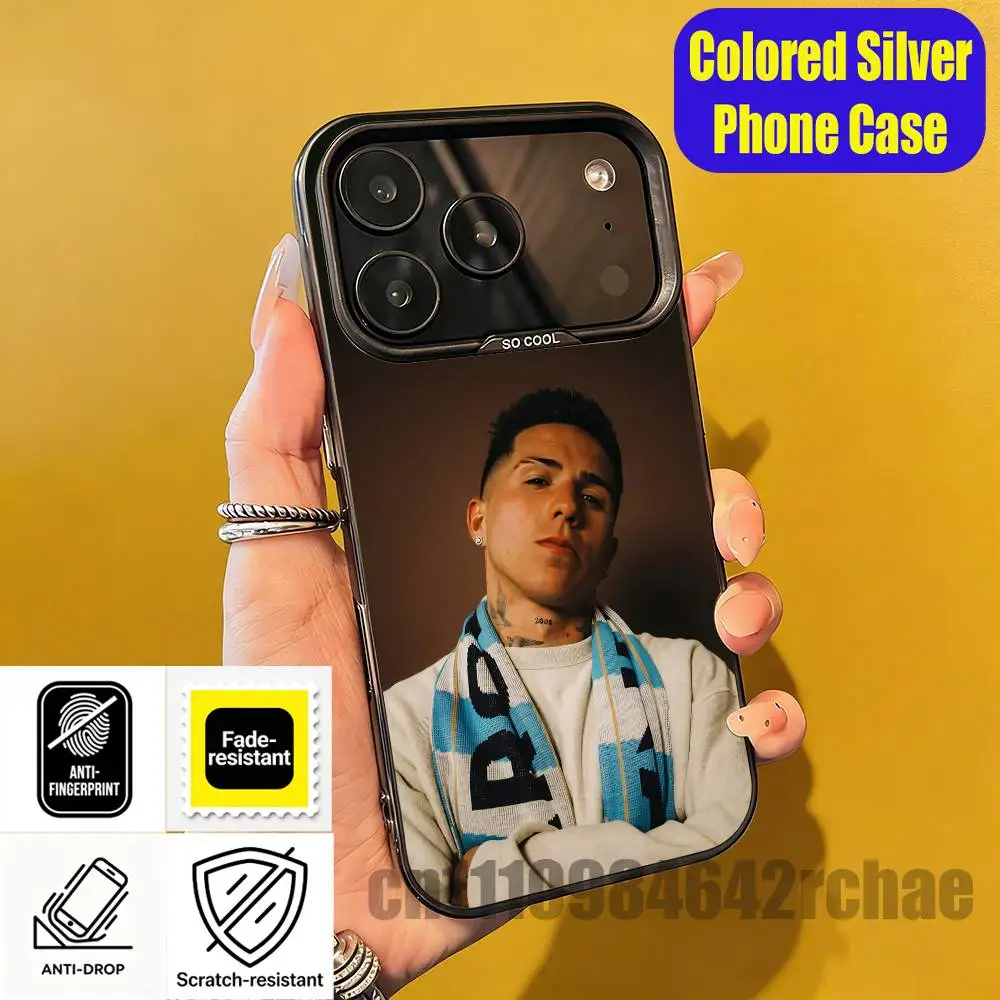 For E-Enzo F-Fernandez Phone Case For iPhone 15,16,12,14,13,17,11,E,Pro,Max,Plus,Mini,Air Color Silver Cover