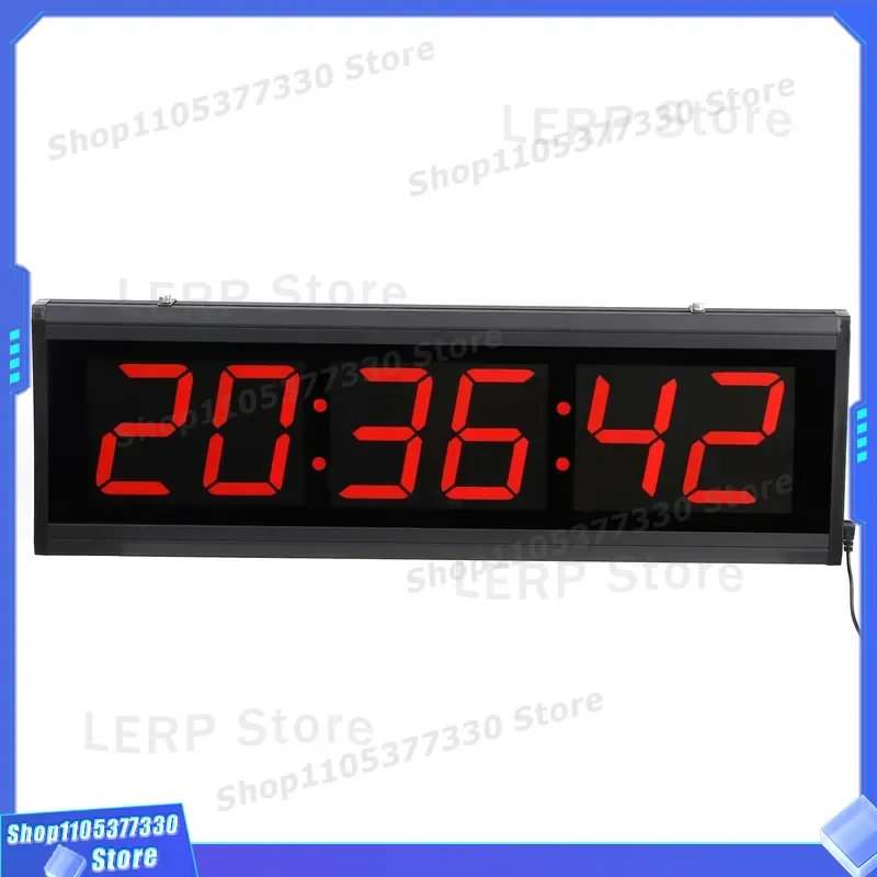 6020 Large LED Digital Wall Clock Electronic Countdown Timer with Remote Control for Competition Gym School Office Home Decor