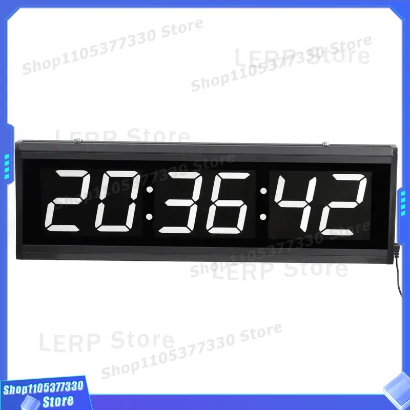 6020 Large LED Digital Wall Clock Electronic Countdown Timer with Remote Control for Competition Gym School Office Home Decor