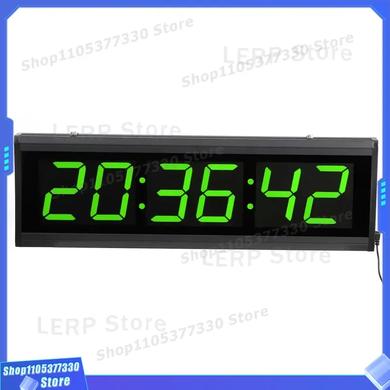 6020 Large LED Digital Wall Clock Electronic Countdown Timer with Remote Control for Competition Gym School Office Home Decor