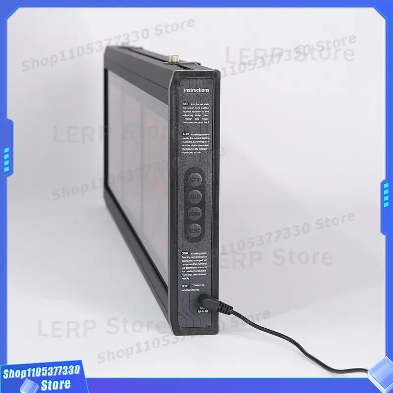 6020 Large LED Digital Wall Clock Electronic Countdown Timer with Remote Control for Competition Gym School Office Home Decor