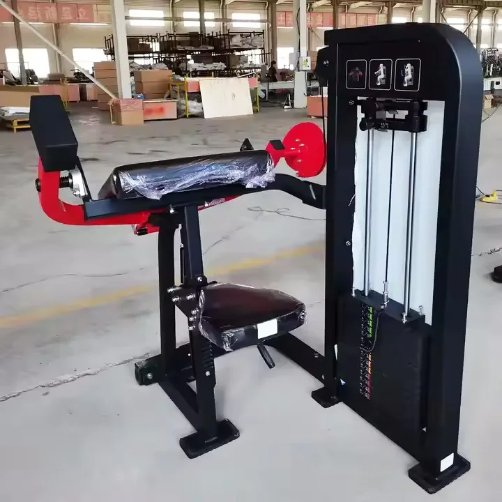 Commercial Pin Loaded Selection Gym Equipment Sport Strength Training Seated Dual Function Triceps Machine Biceps Curl Machine