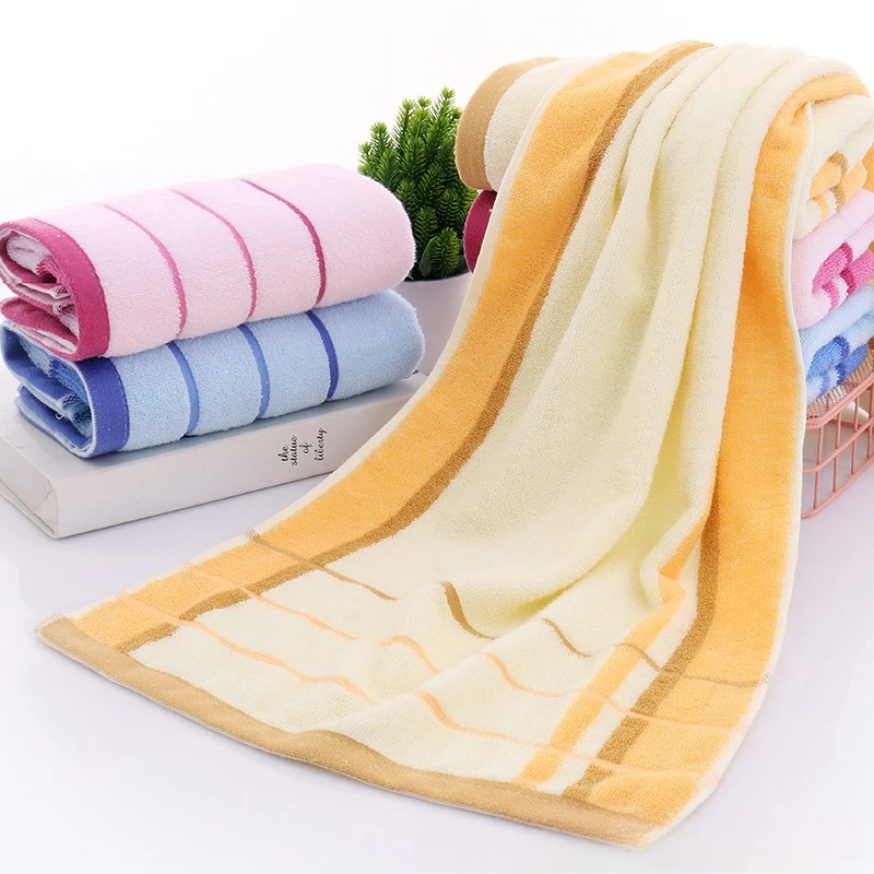 40x90cm Cotton Face Washing and Bathing Towel Gym Sports Towel Men's and Women's Sweat Wiping Adult Shower Absorbent Long Towel