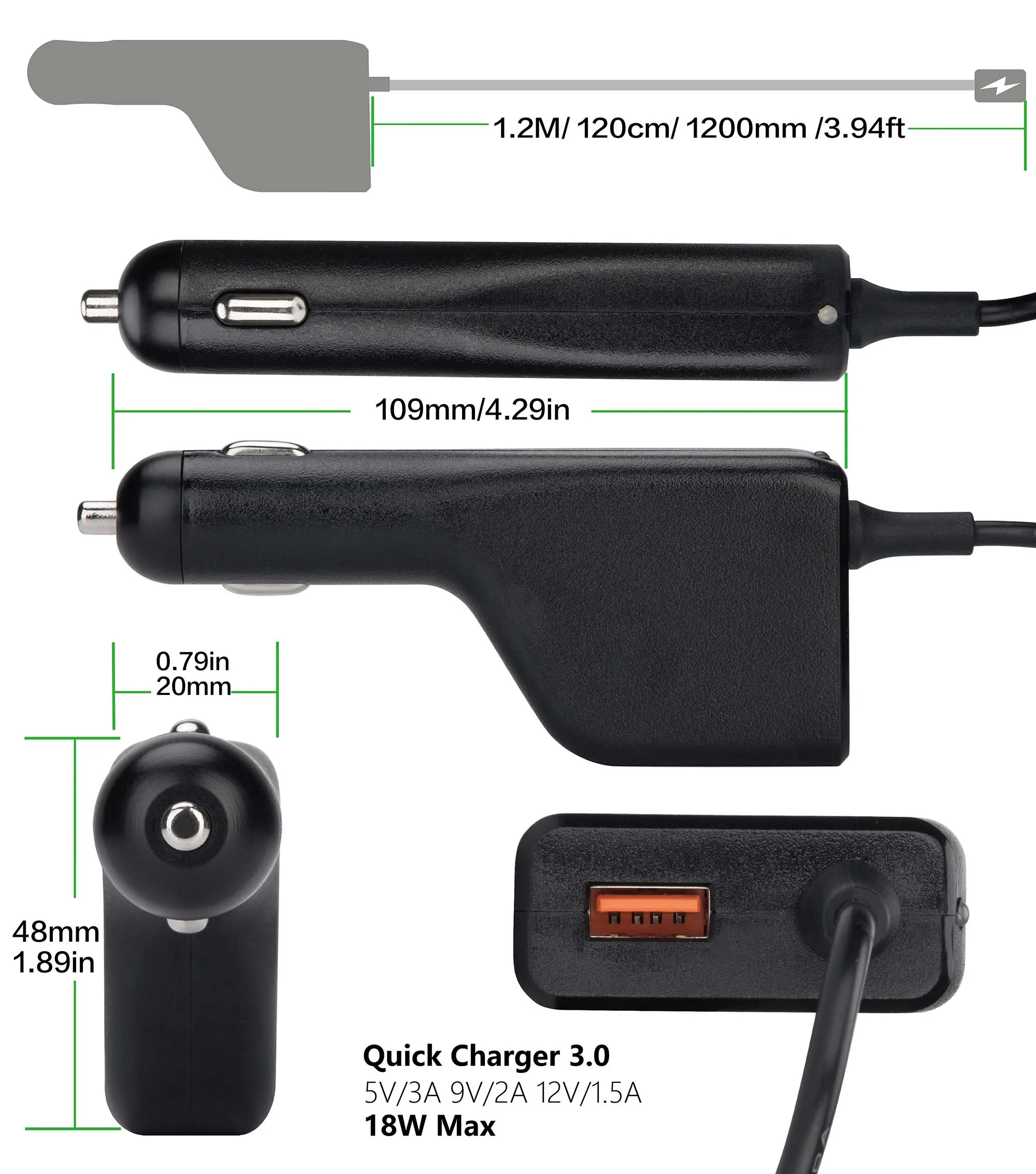 Car Charger for Panasonic Toughbook CF-18 CF-19 CF-20 CF-29 CF-30 CF-31 CF-33 CF-50 CF-51 CF-52 CF-53 CF-54 Laptop DC Adapter
