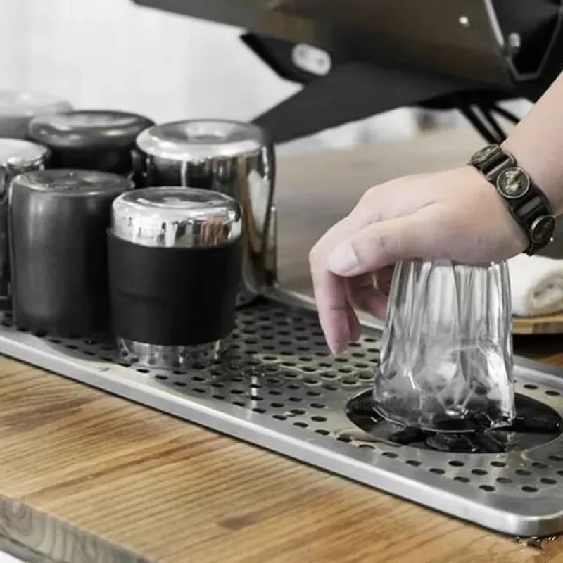 304 Stainless Steel Coffee Cup Rinser Glass Washer for Bar Cafe Kitchen Sink Accessories Professional Espresso Tool Cleaner