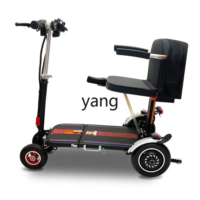YJQ scooter three-wheeled four-wheeled leisure electric vehicle folding compact light moped