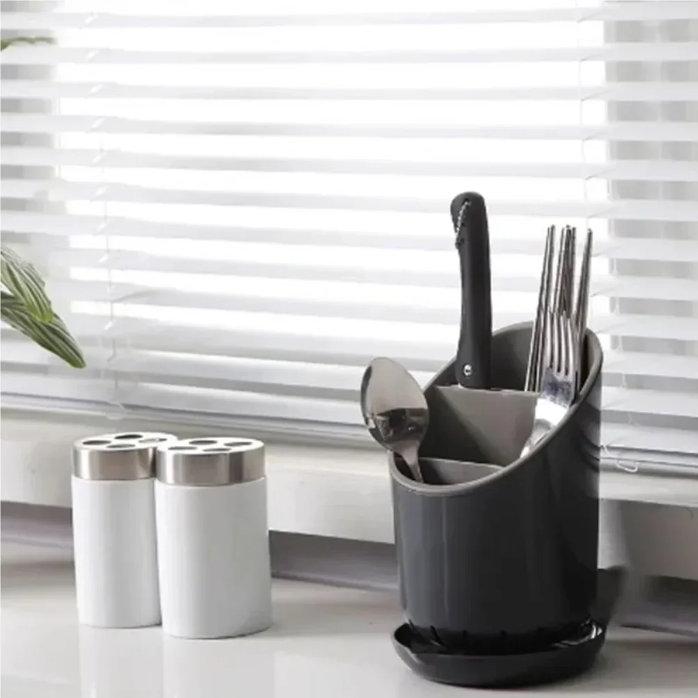 1pc Cutlery Storage Holder Plastic Drainer Drain Containers Drying Rack Tableware Table Knife Spoon Fork Container Kitchen Tool
