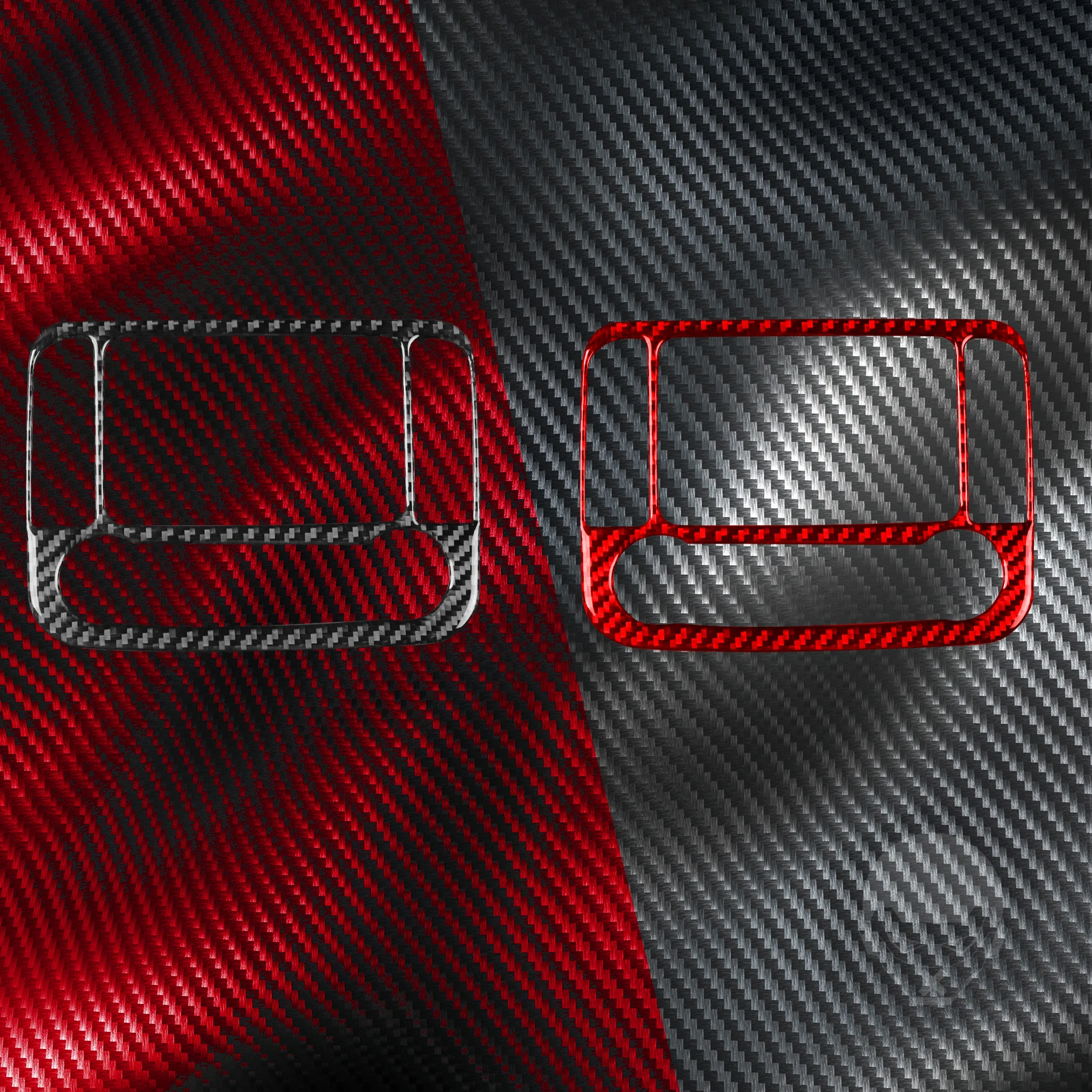 For Jeep Compass 2017-2021 Real Carbon Fiber Central display control panel decorative cover Car Interior Accessories Stickers
