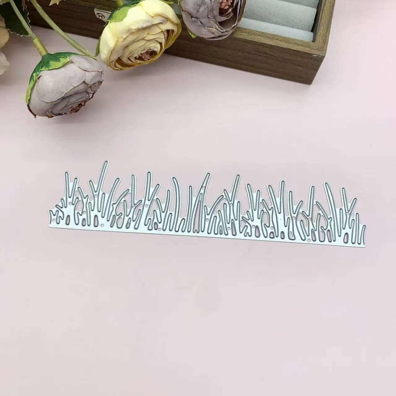 Grass Lawn Lace Border Metal Cutting Dies DIY Scrapbook Card Making Etched Die Paper Craft Embossing Template