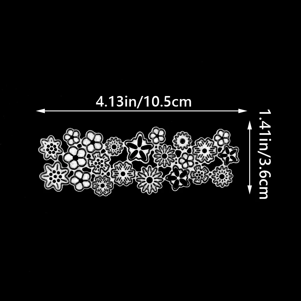 Multi Style Small Flower Long Border Metal Cutting Dies DIY Fresh Floral Scrapbooking Card Embossing Craft Dies