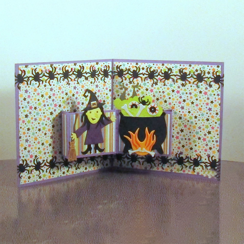 Halloween Pumpkin Spider Bats Border Metal Cutting Dies DIY Card Album Making Scrapbooking Crafts Stencil New 2023